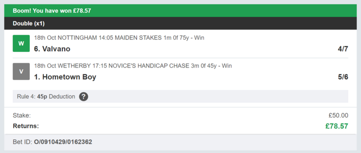Secure Betting Winners - Winner - 10/07/2023