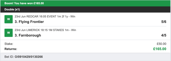Secure Betting Winners - Winner - 23/06/2023